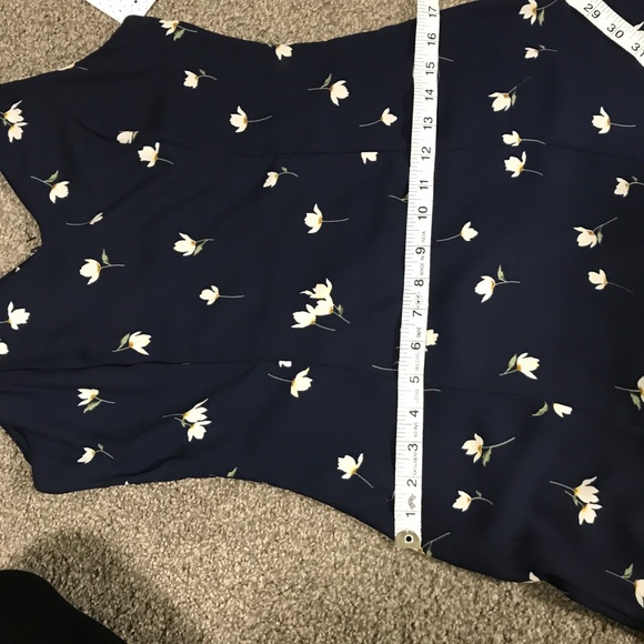 Siena Sky- Navy Blue Floral Dress - Picture 7 of 7